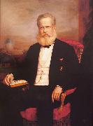 Delfim da Camara Portrait of Dom Pedro II oil painting artist